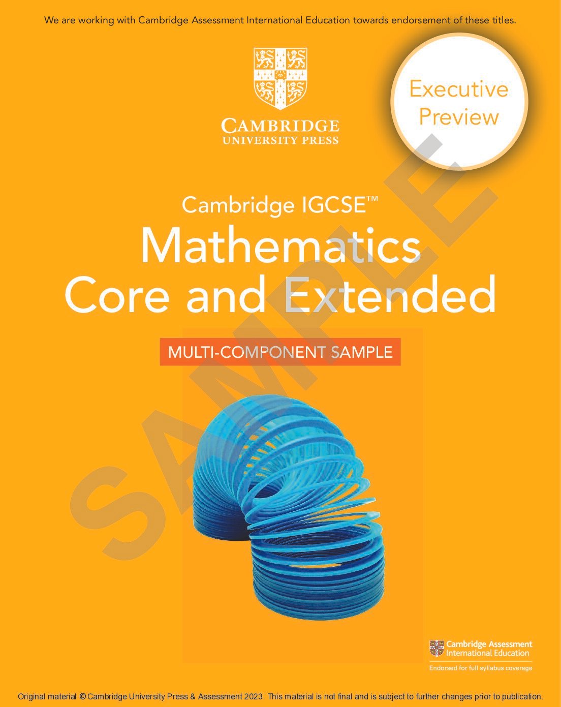 Cambridge IGCSE Mathematics Core and Extended